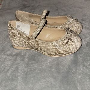 Janie and Jack Adorable Snake Print Flats - Nwot - Size 6